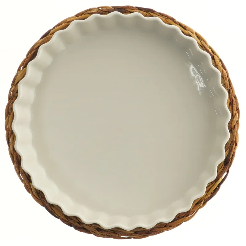 tærte fad med fletkurv, 28 cm fra Pillivuyt (str. 24 cm)