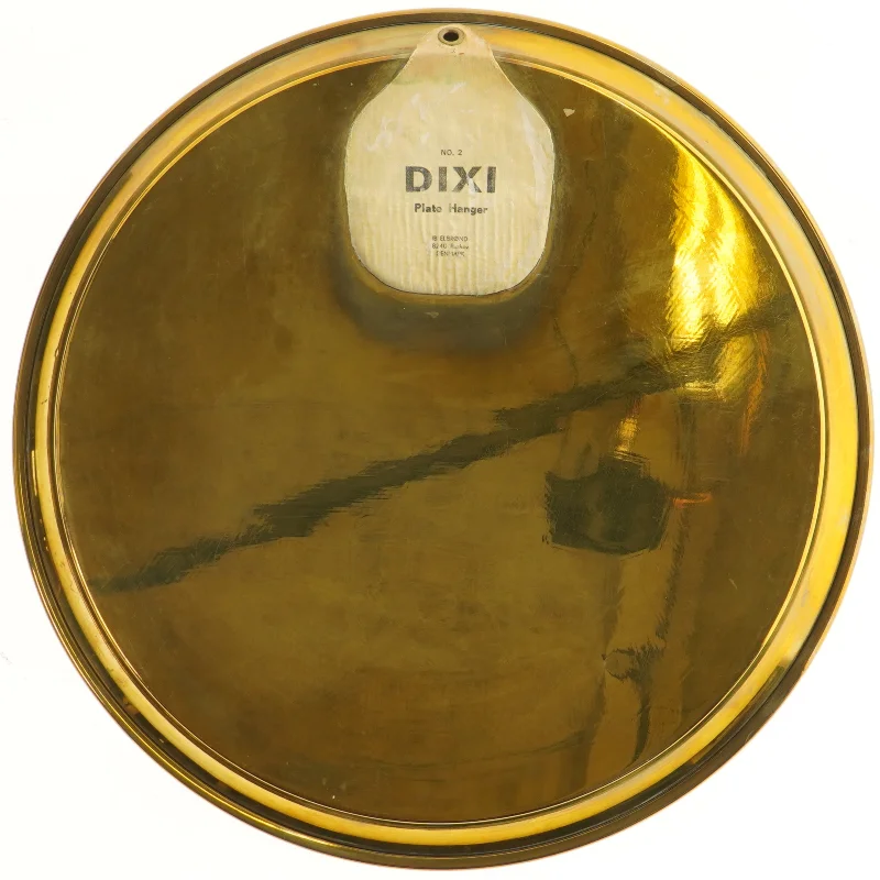 Kinesisk dekoreret guldtallerken (str. Ø 41 cm)