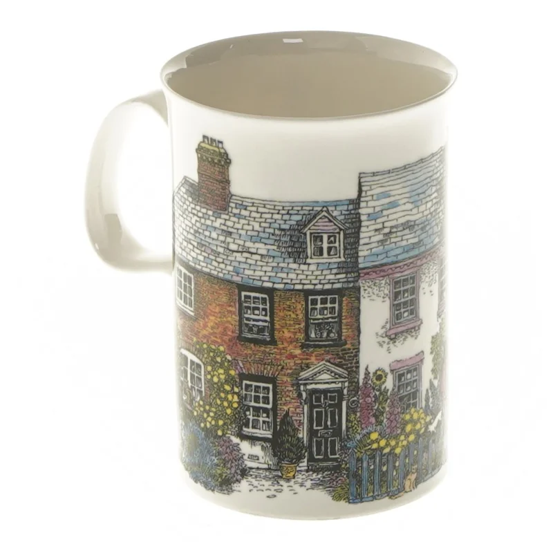 Tekrus med husdesign fra Dunoon Ceramics (str. 10 cm)