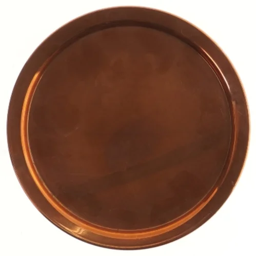 Rundt dekorativt fad (str. Ø 21 cm)