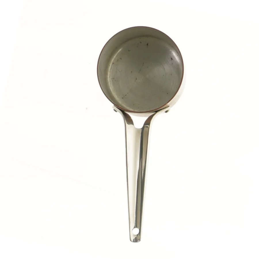 Kobberkasserolle med langt håndtag fra Georg Jensen (str. Ø 9 cm)