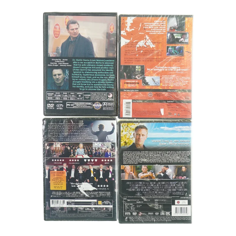 Forskellige film (4 stk) fra dvd