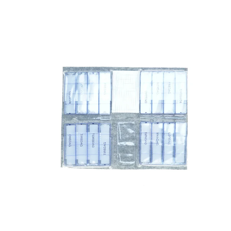 Pille i etuier med forskellige ugedage (str. 15 cm)