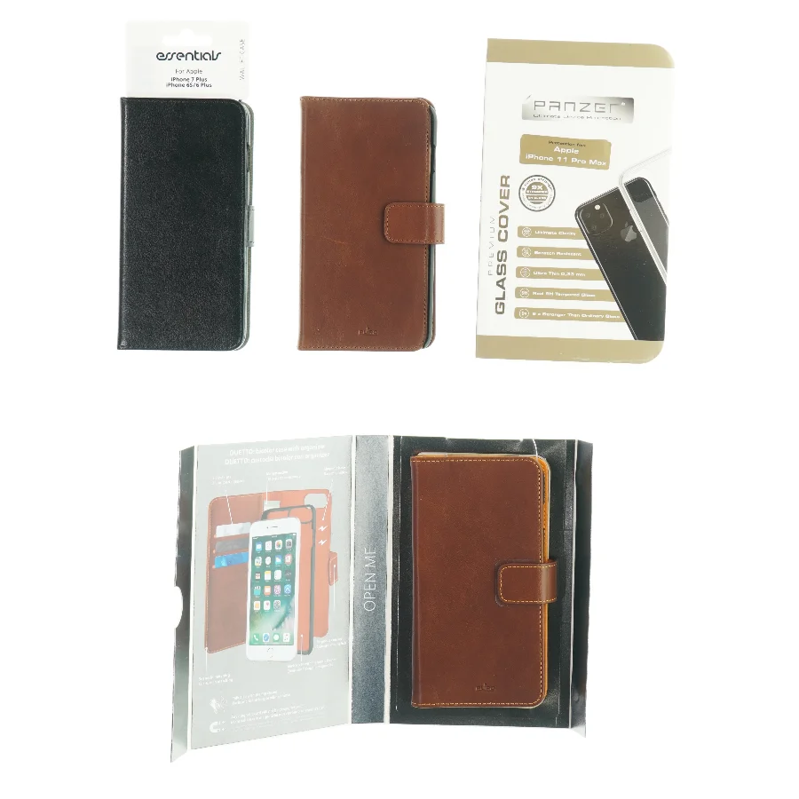 Covers til iPhone 7 plus og en til 11 pro max fra Essentials Puro Og Panser