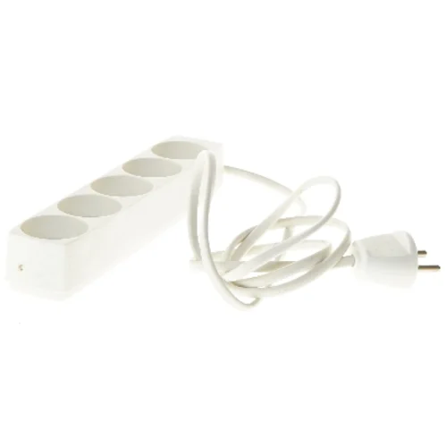 Hvid strømskinne fra Econ (str. 21 cm)