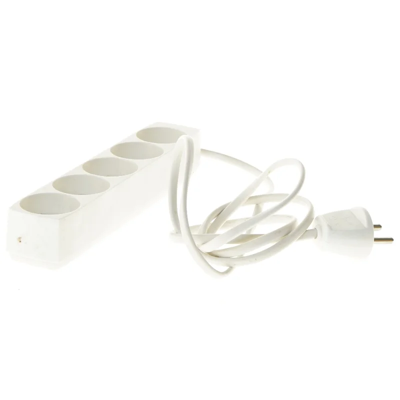 Hvid strømskinne fra Econ (str. 21 cm)