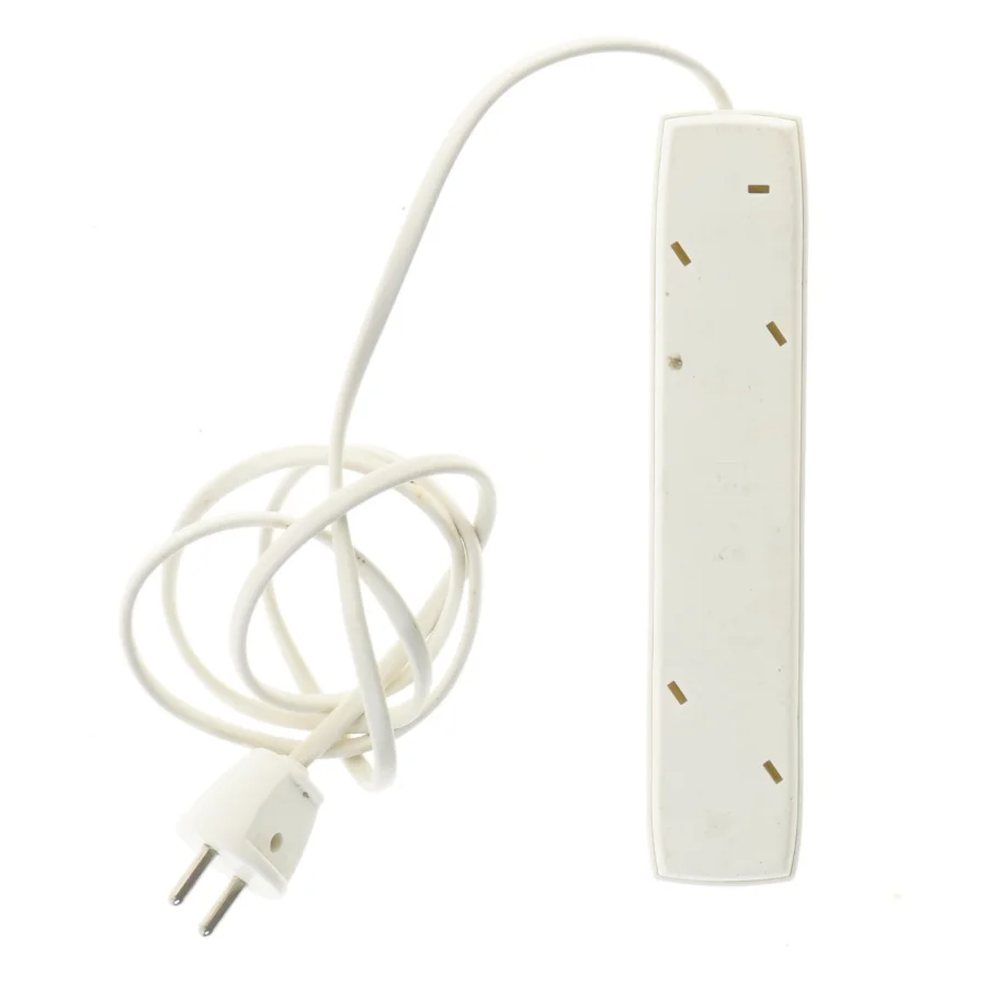 Hvid strømskinne fra Econ (str. 21 cm)