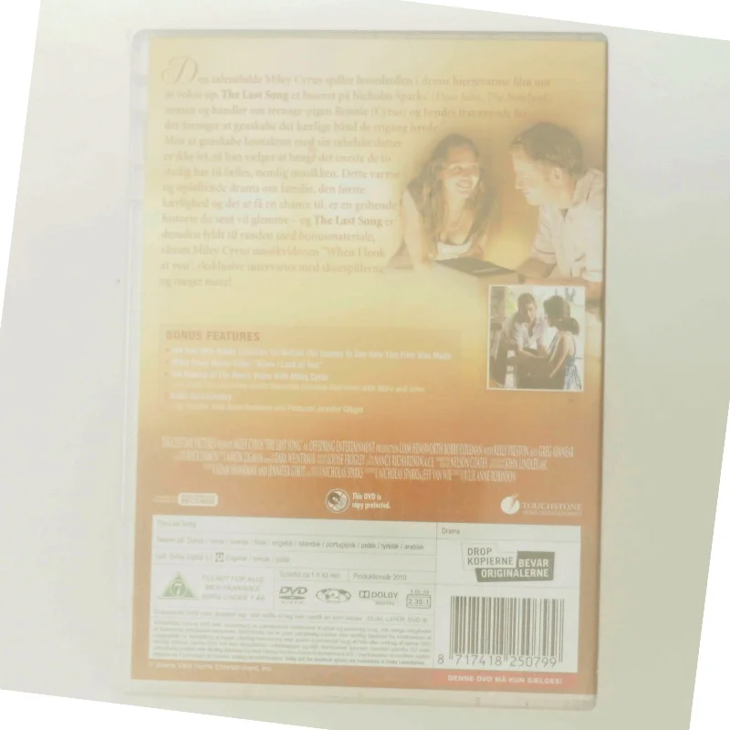 last song med Miley Cyrus (DVD)