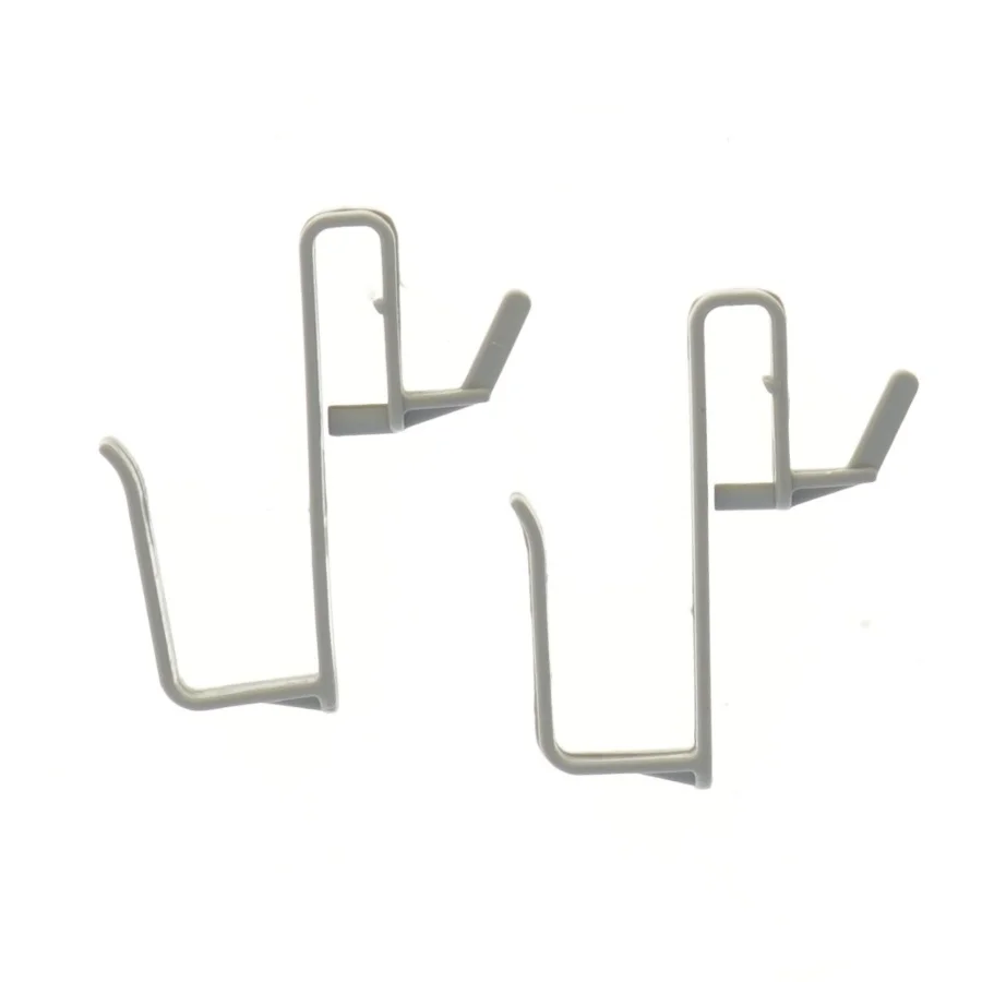 Grå plastik kroge (str. 11 cm)