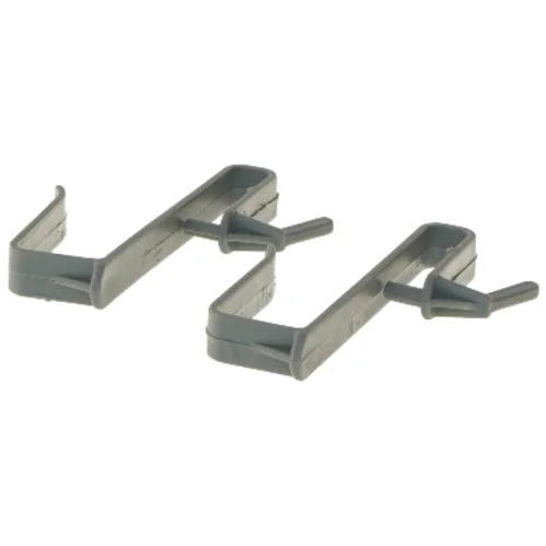 Grå plastik kroge (str. 11 cm)