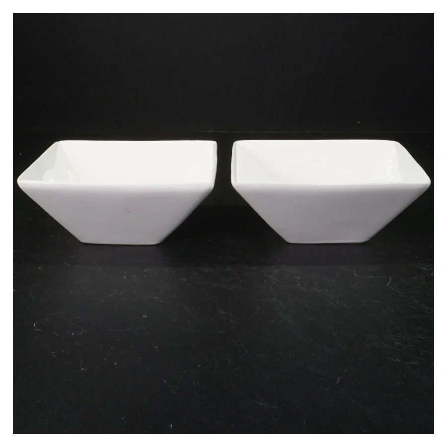 Hvide porcelænsskåle (str. 13,5 cm)