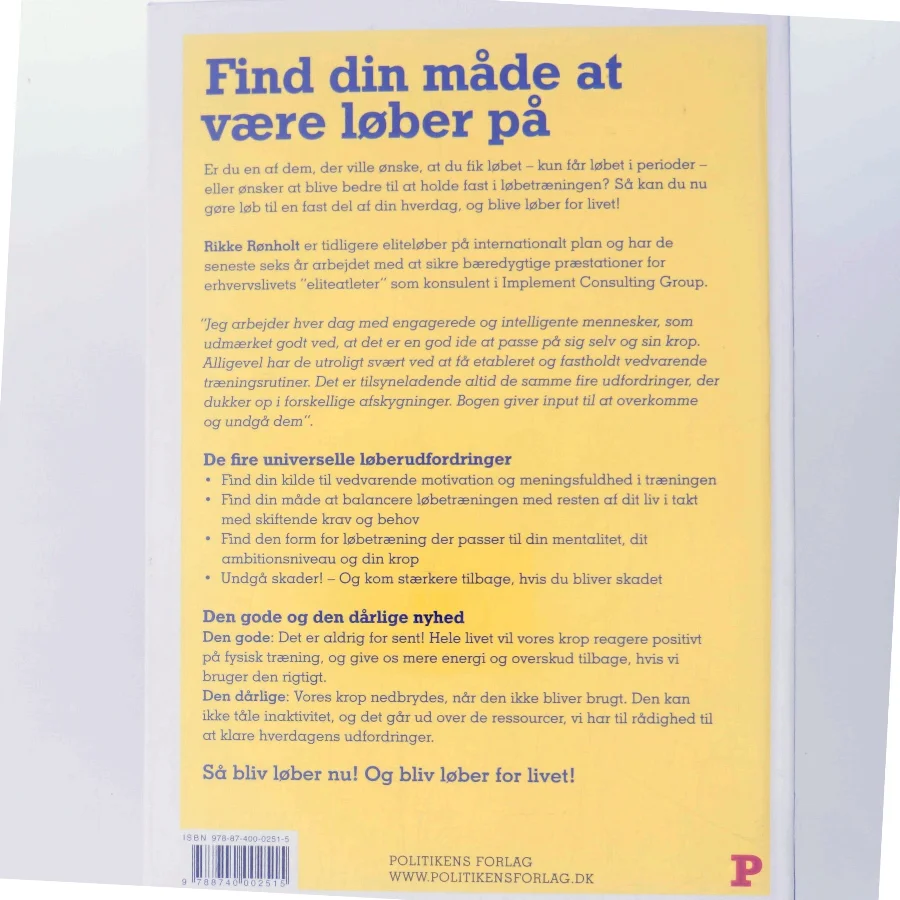 Bliv Løber for Livet af Rikke Rønholt (Bog)