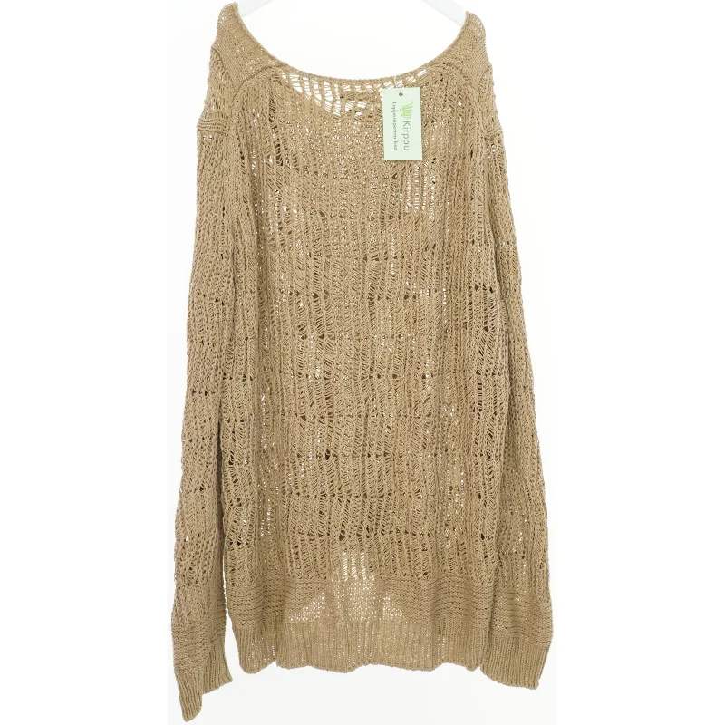 Strikket trøje med hulmønster fra Massimo Dutti (str. L)