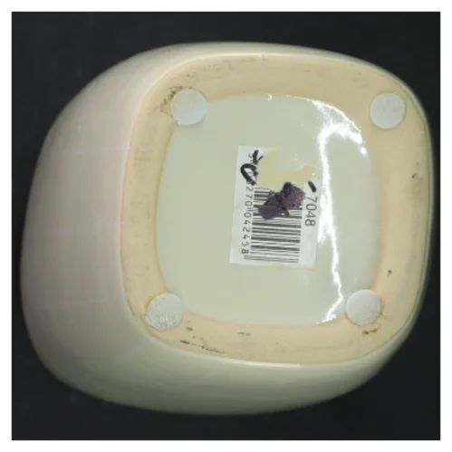 Hvid porcelænsvase (str. H. 24 cm)