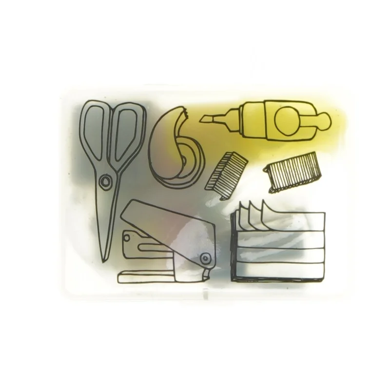 Kontorsæt fra Tiger (str. 9x7x3 cm)