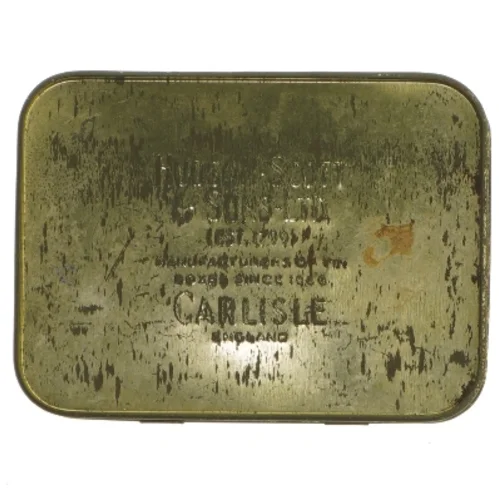 Vintage tobaksdåse (str. 13x9,5 cm)