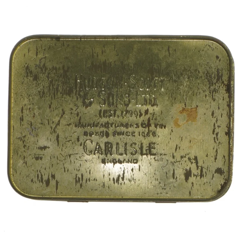 Vintage tobaksdåse (str. 13x9,5 cm)