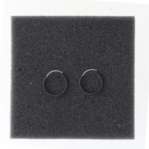 Små øreringe i ringform (str. Ø 1,5 cm)
