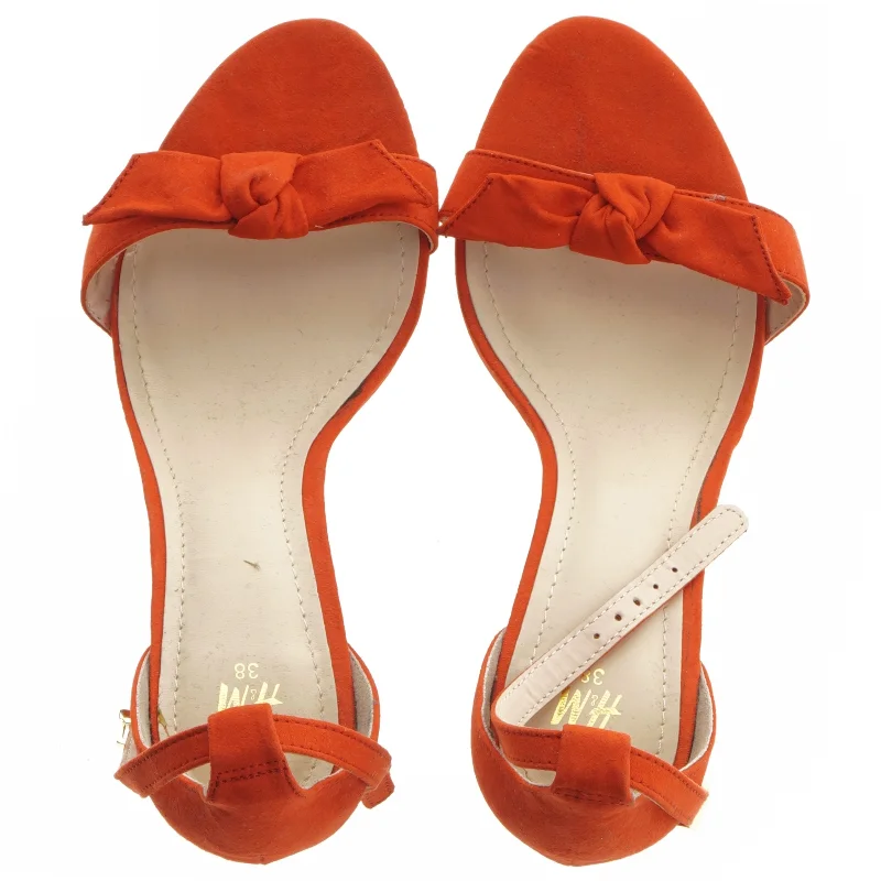 Røde H&M højhælede sandaler fra H&M (str. 38 )