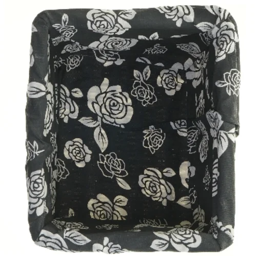 Flettet kurv med stofindlæg fra Biva (str. 33x28x26 cm)