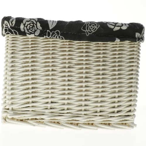 Flettet kurv med stofindlæg fra Biva (str. 33x28x26 cm)