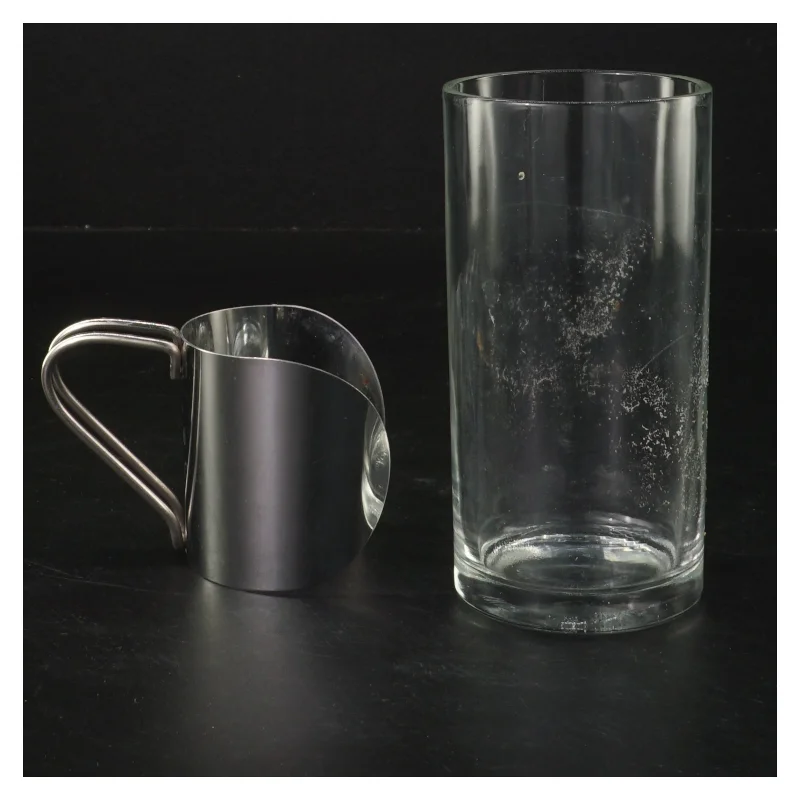 Glas med aftagelig hank (str. Ø 6x12,5 cm)