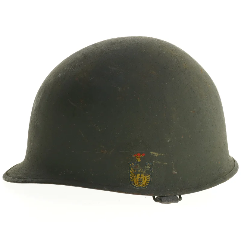 Gammel militærhjelm (str. 28,5 cm)
