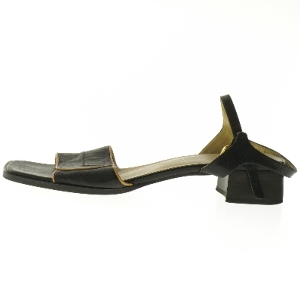 Sort hælsandal (str. 41 )