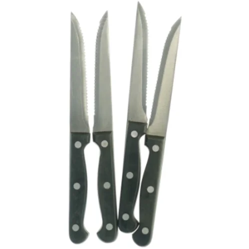 Knivsæt med savtakkede blade (str. 22x2 cm)