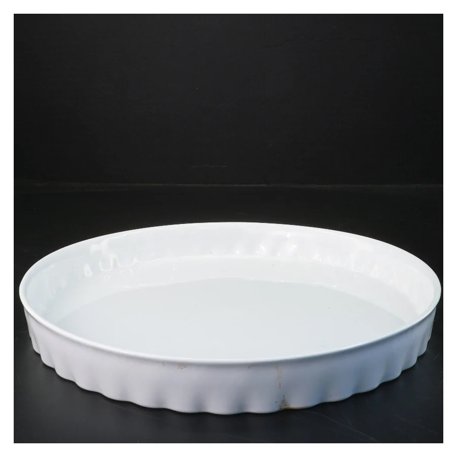 Rund porcelænsform fra IKEA (str. Ø 29 cm)