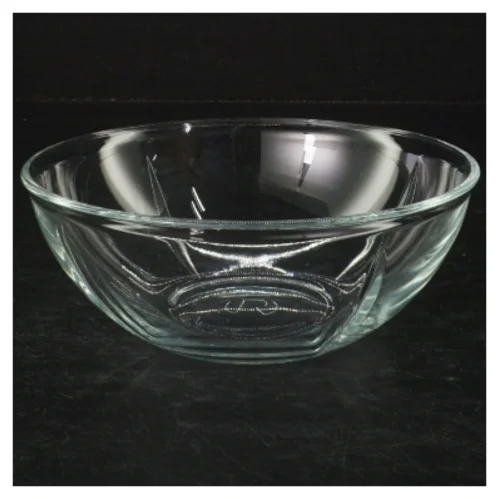 Gennemsigtig glasskål (str. Ø. 15 cm)