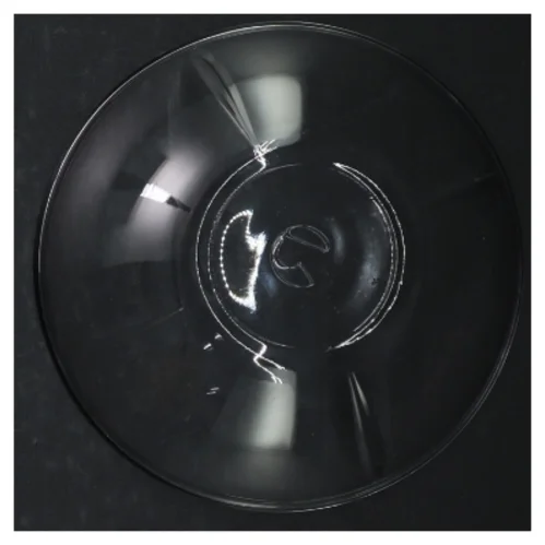 Gennemsigtig glasskål (str. Ø. 15 cm)