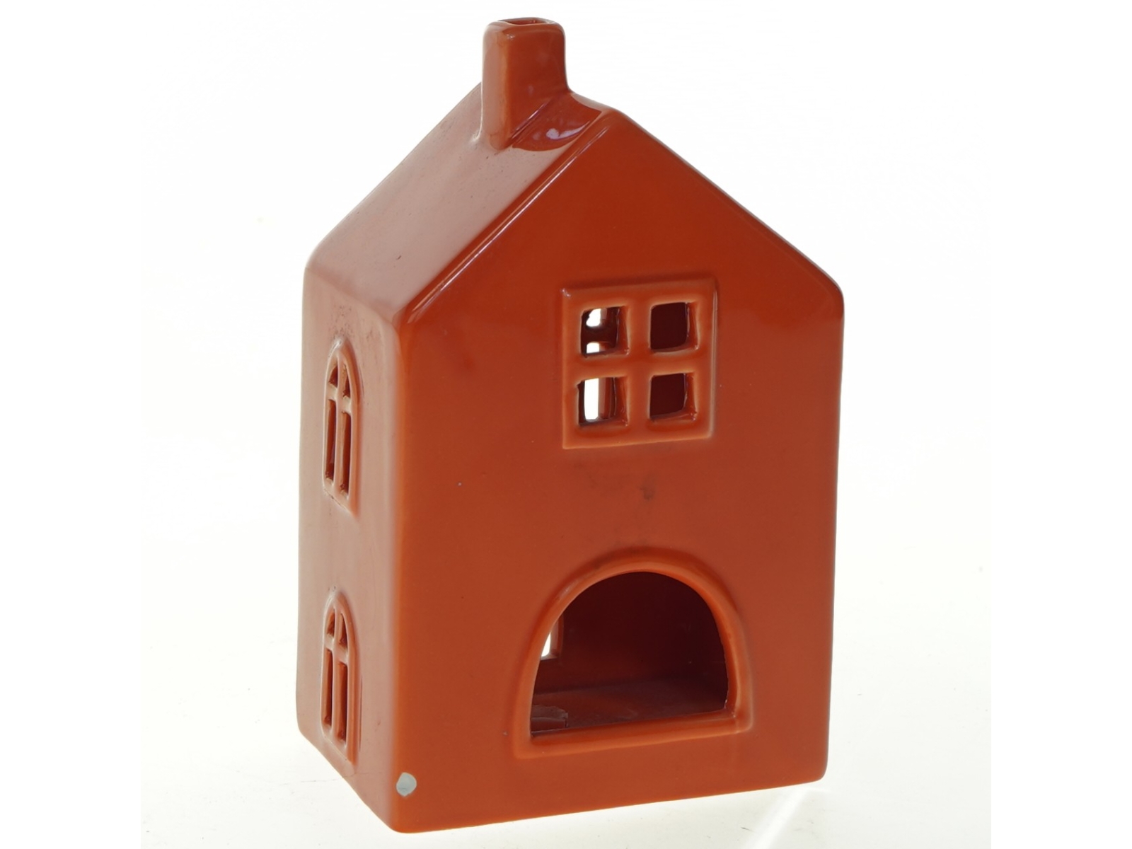 Keramikhus til fyrfadslys (str. 17x10,5x7 cm)