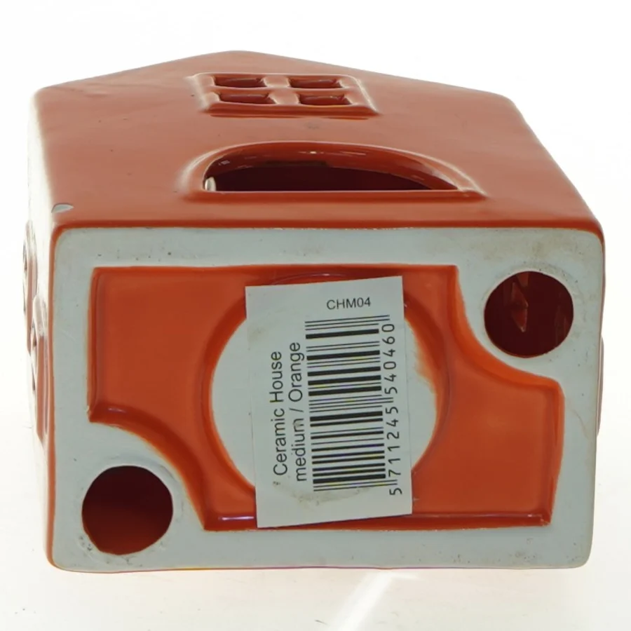 Keramikhus til fyrfadslys (str. 17x10,5x7 cm)
