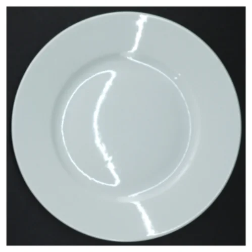 Hvid middagstallerken fra IKEA (str. Ø. 21,5 cm)