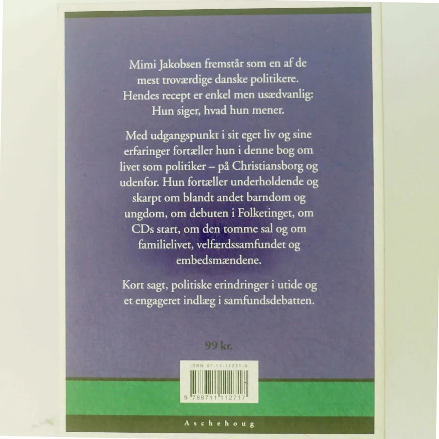 Politik i virkeligheden af Mimi Jakobsen (f. 1948) (Bog)