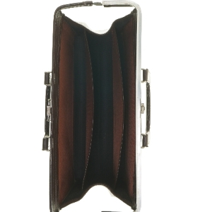 Brun dokumentmappe (str. 41x34x14 cm)