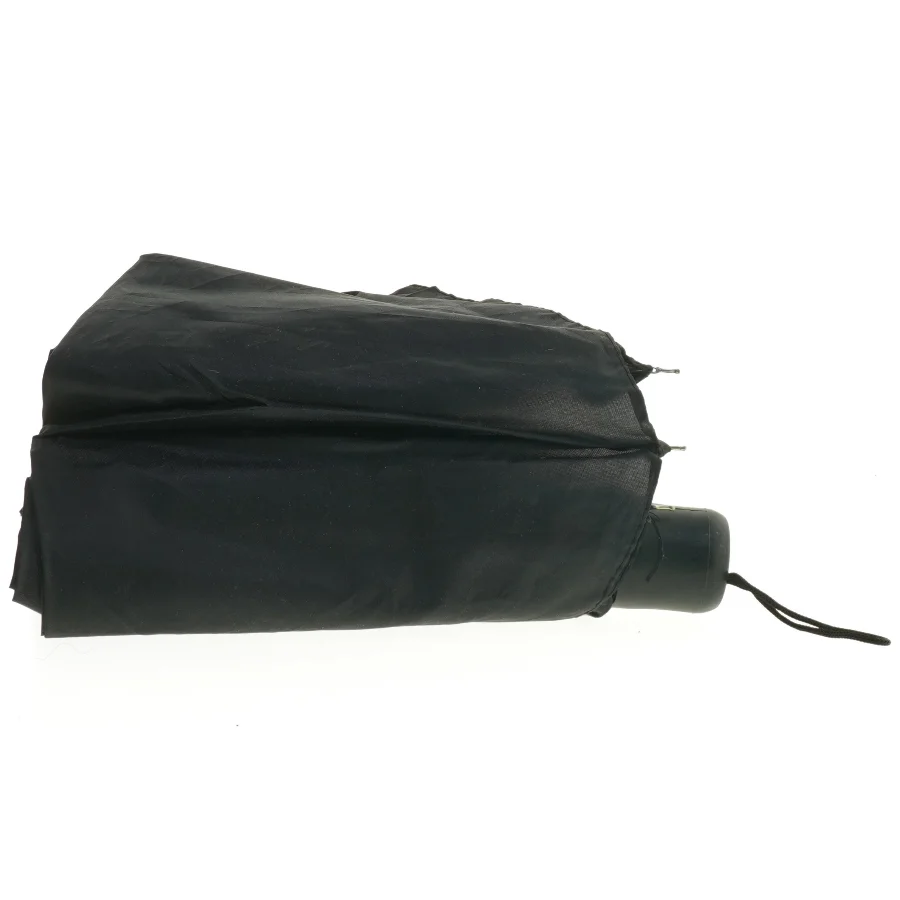 Sort sammenklappelig paraply (str. 24 cm)