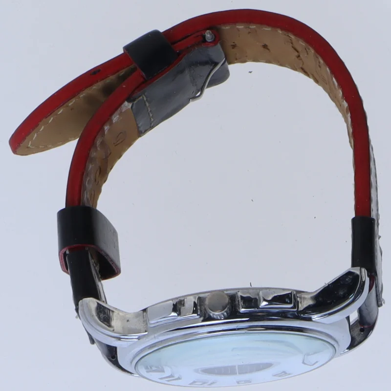 Herreur med sort urskive fra Gecco (str. Ø 5 cm)