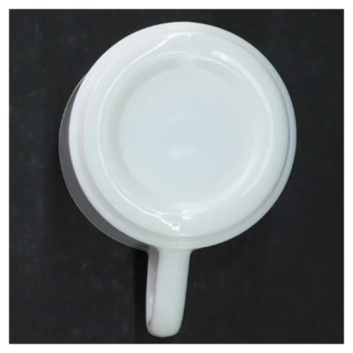 Hvid kaffekop (str. H 9 cm. ø 8 cm)