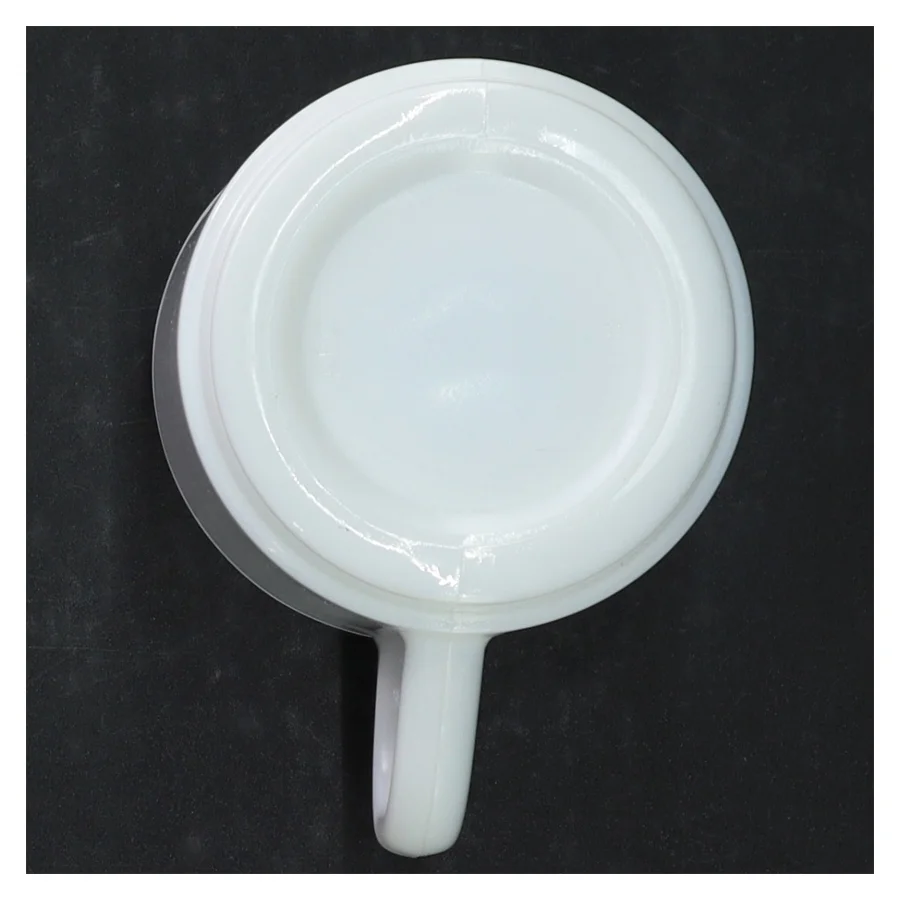 Hvid kaffekop (str. H 9 cm. ø 8 cm)