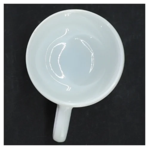 Hvid kaffekop (str. H 9 cm. ø 8 cm)