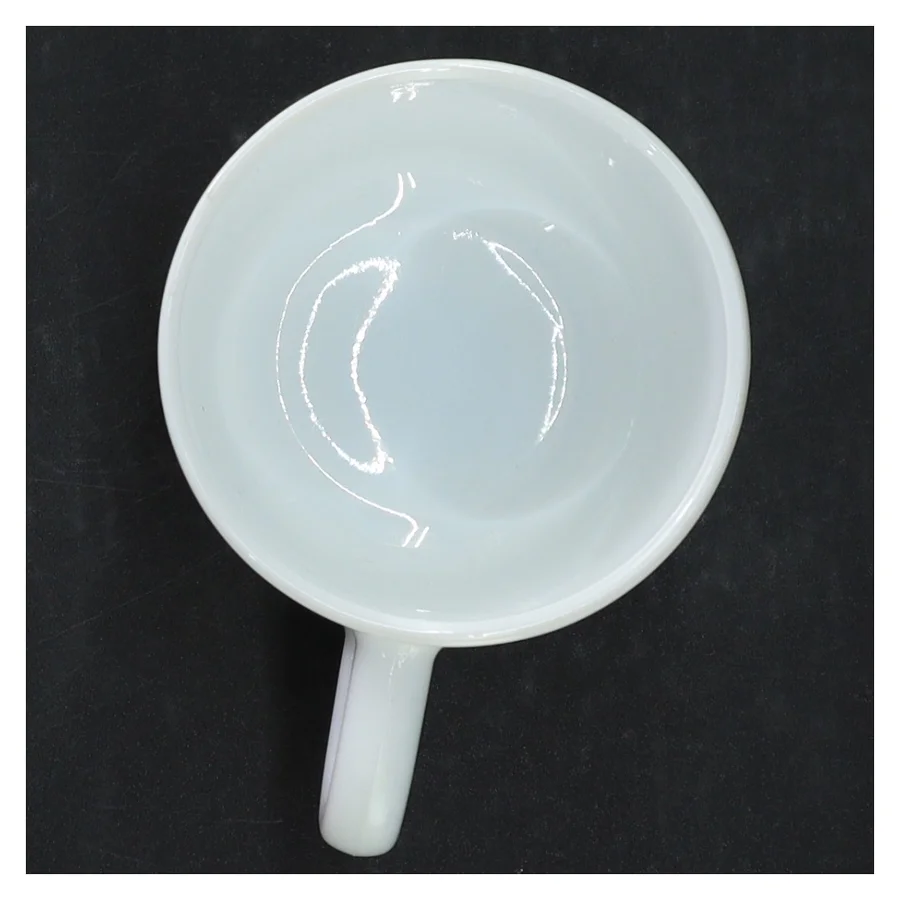 Hvid kaffekop (str. H 9 cm. ø 8 cm)