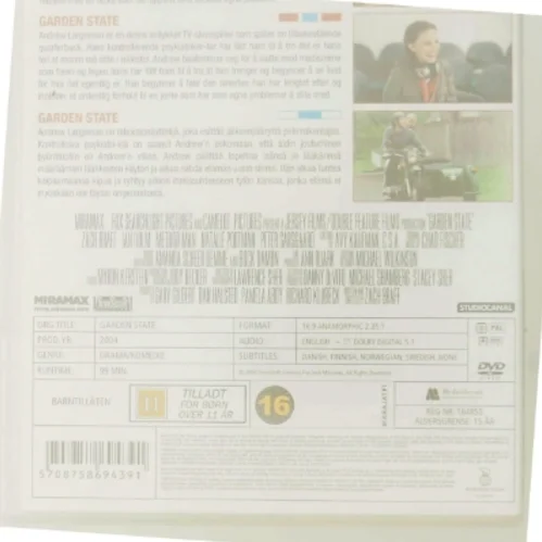 Garden State (2004) [DVD] med Zach Braff (DVD)