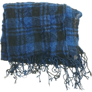 Tørklæde med frynser (str. 60x160 cm)