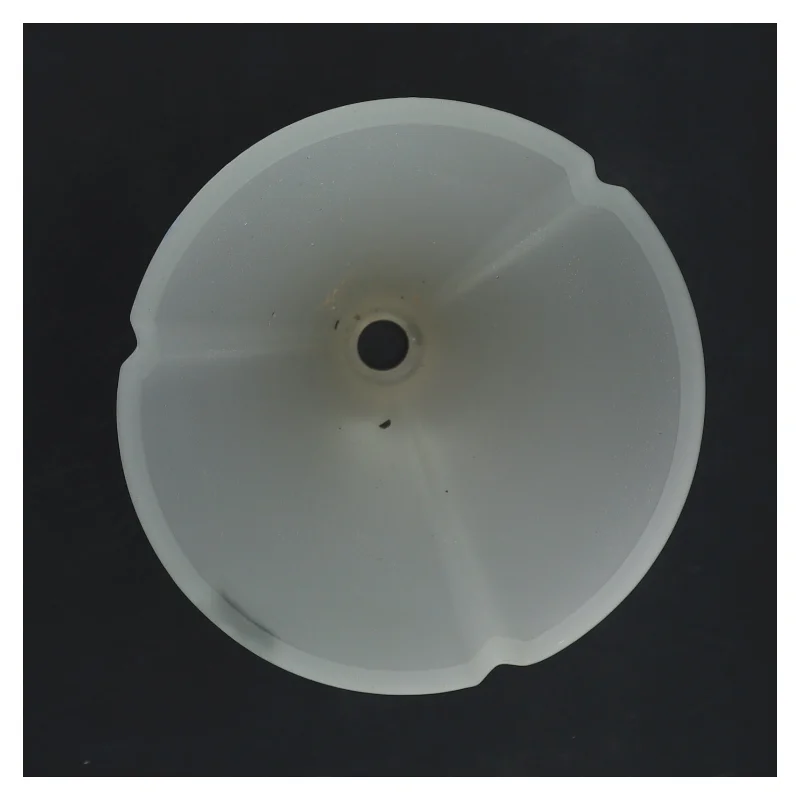 Frosted lampeskærm med komponenter fra Herstal (str. 19x12 cm)