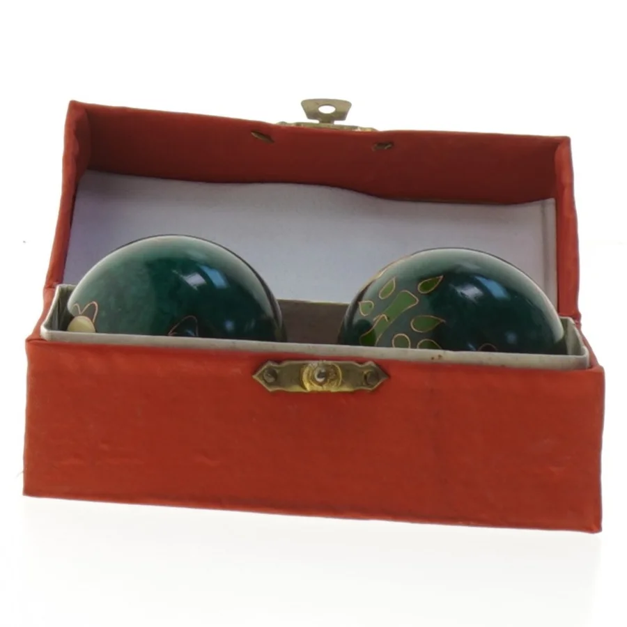 Traditionelle håndterapi kugler i æske (str. 11,5x6,5 cm)