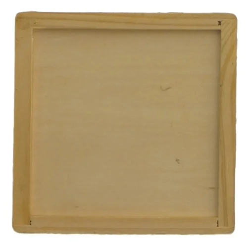 Labyrintspil i træ (str. 9x9x2,5 cm)