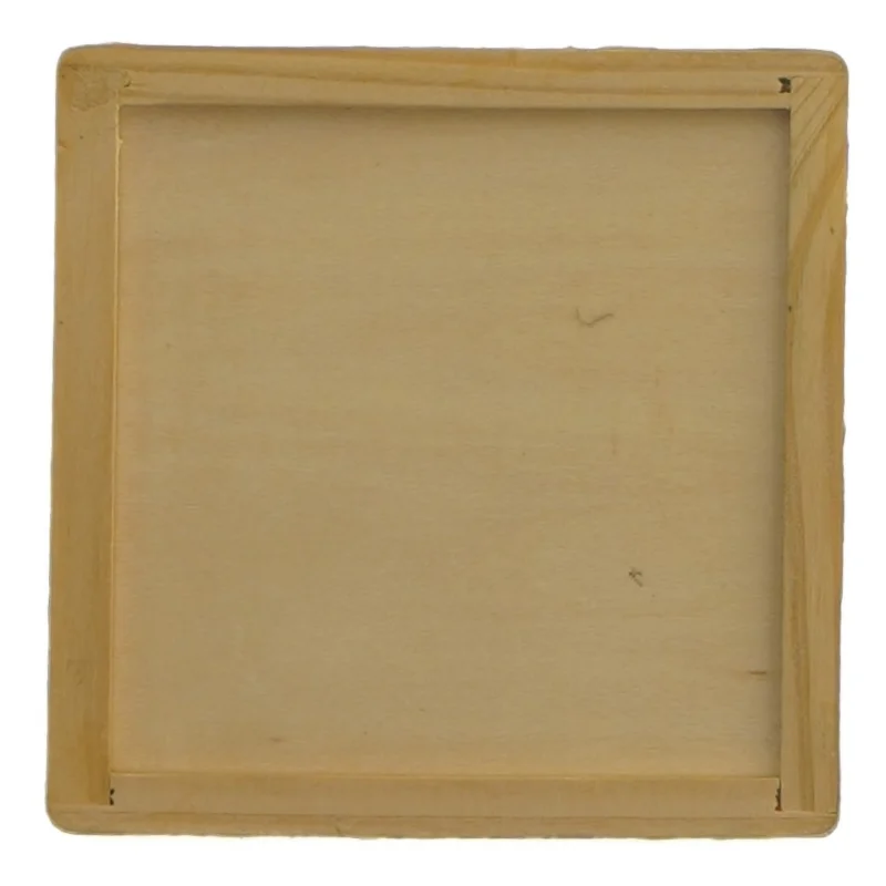 Labyrintspil i træ (str. 9x9x2,5 cm)