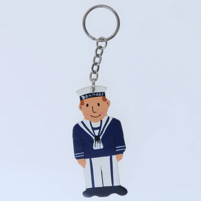 Nøglering med maritim figur (str. 12,5 cm)